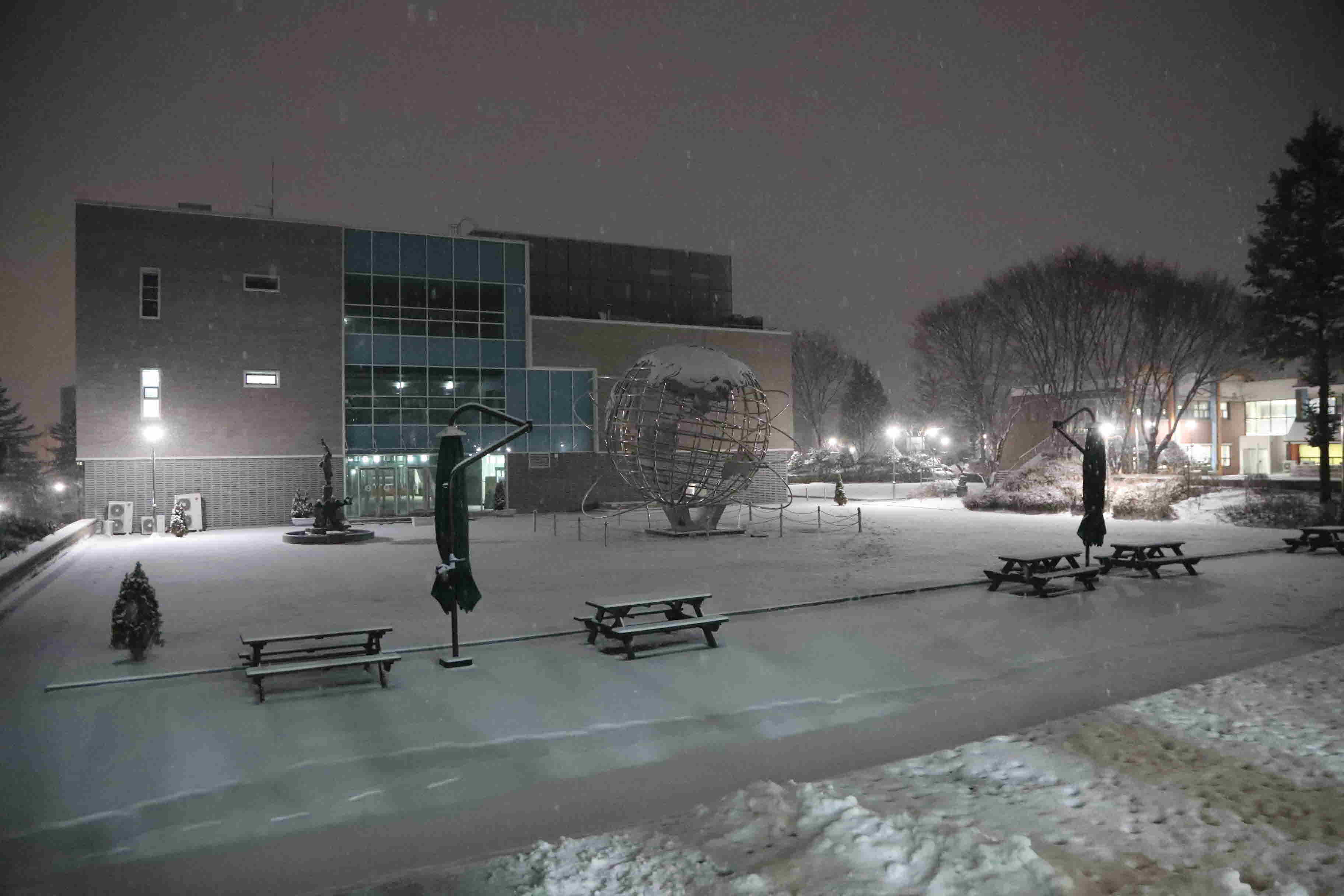 2025년 한림성심대학교의 겨울 모습